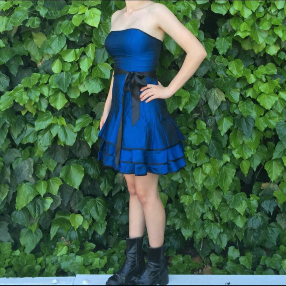 Blue/black prom/party dress
